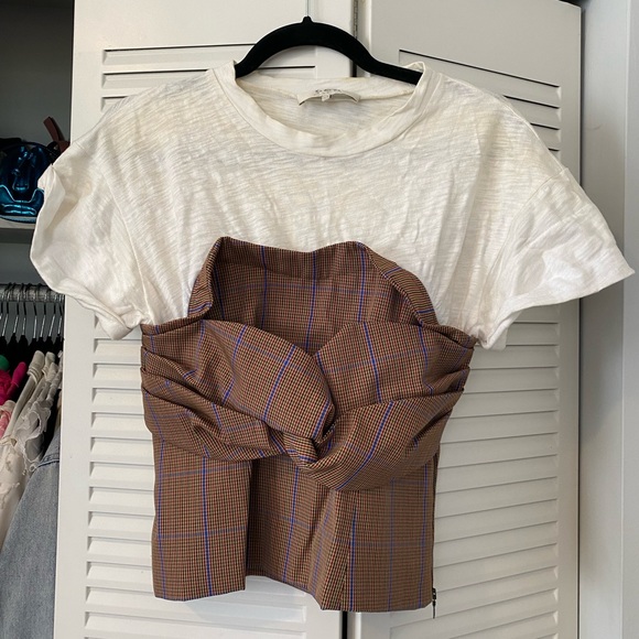 Sea New York Color Block Bustier T-Shirt - Picture 2 of 7